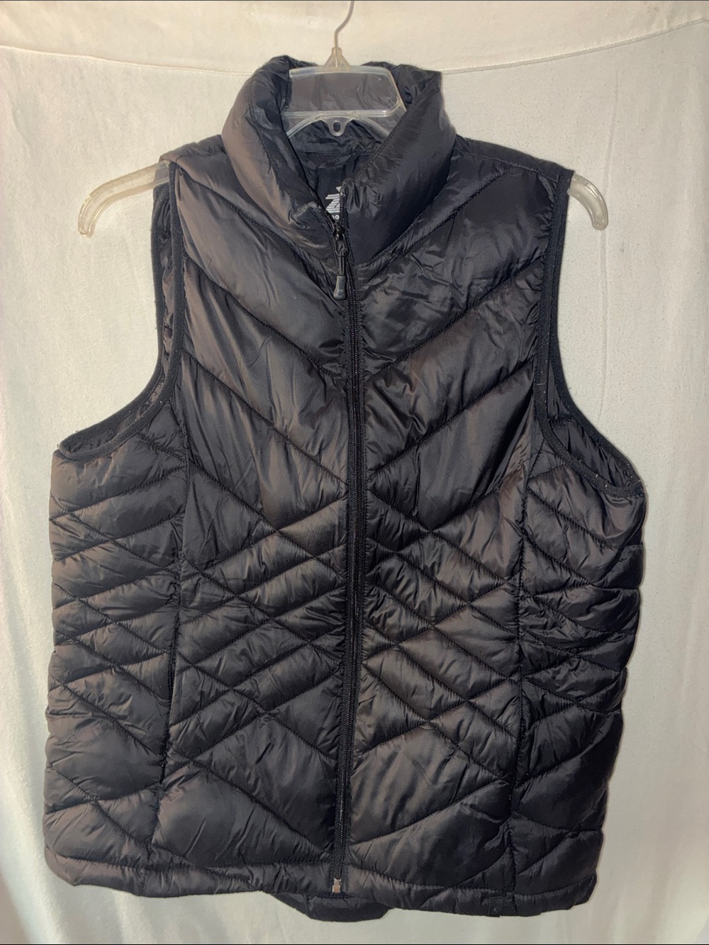ZeroXposur Women's Black Quilted Puffer Vest with High Collar